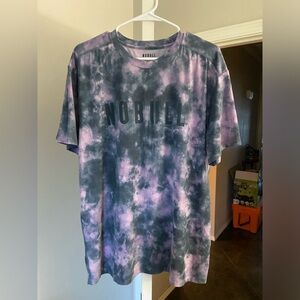 Nobull rare discontinued Tie dye collection black and purple  size XL NWOT